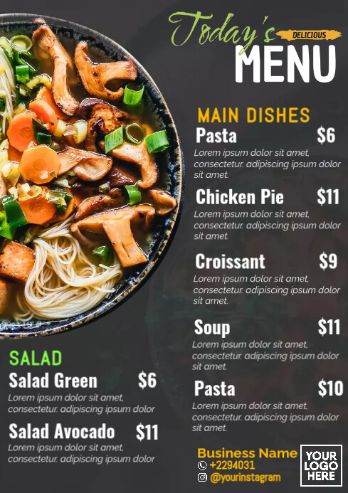 Special Delicious Menu Design Template | PosterMyWall