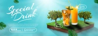 Special Drink Ads Facebook Cover Photo template