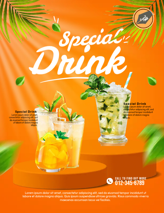 Special Drink Ads Template PosterMyWall special-drink-ads-template-postermywall