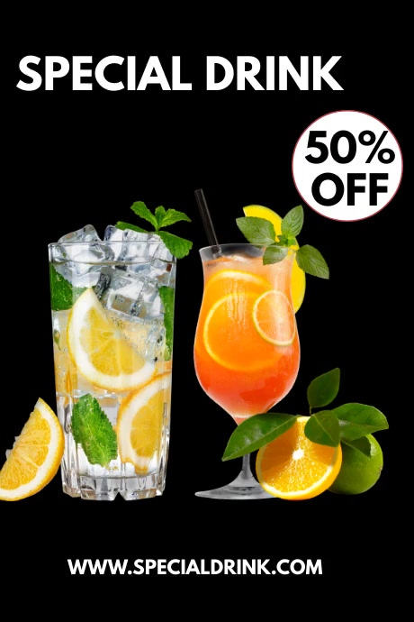 Header Drinks Special drink Template | PosterMyWall