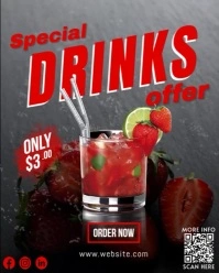Special Drinks Offer Instagram Portrait template