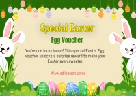 Special Easter design Postkort template