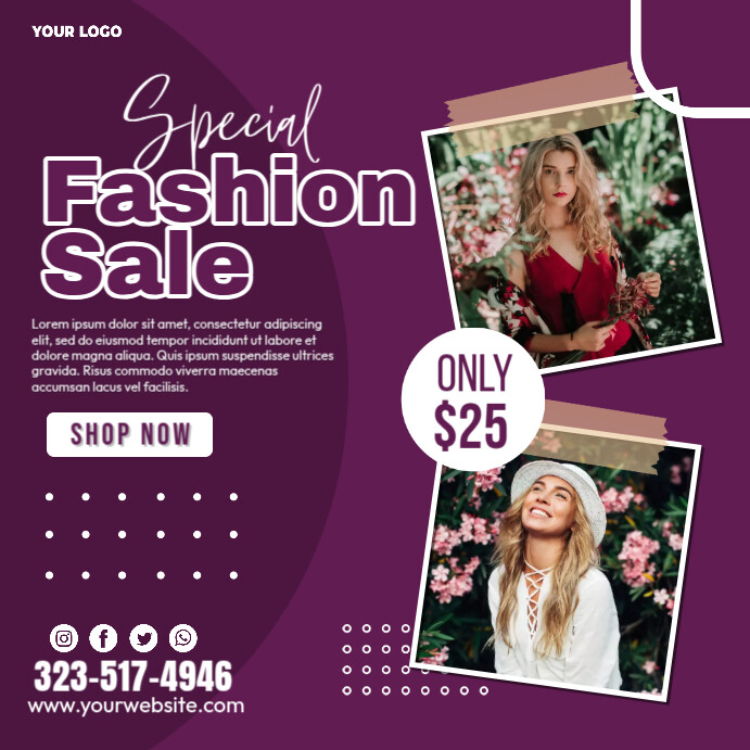 Special Fashion Sale Instagram Post template
