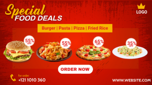 Special Food Deals Twitter Post template