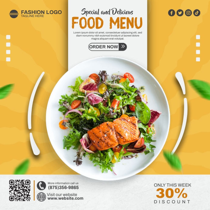 Special Food Menu Ads Template | PosterMyWall