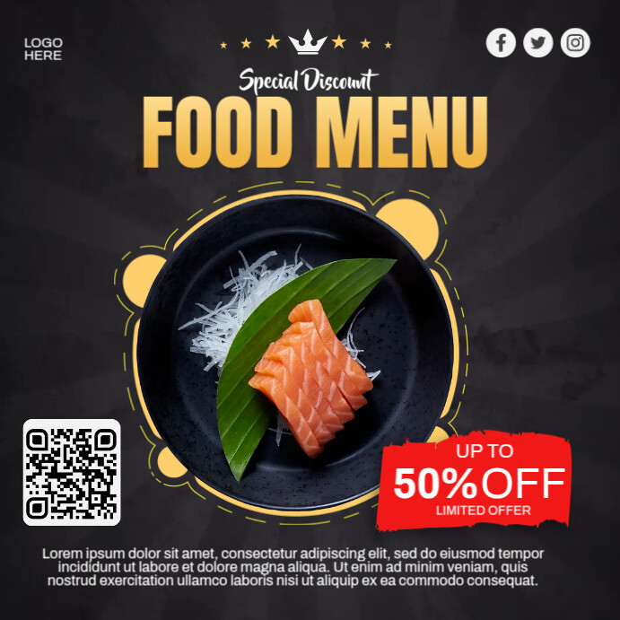 Menu Ad Example Special Food Menu Ads Template | PosterMyWall