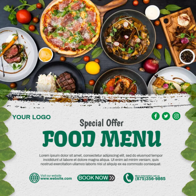 Menu Ad Example Special Food Menu Ads Template | PosterMyWall