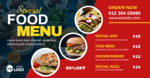 Merah Food Menu Facebook Shared Image Template