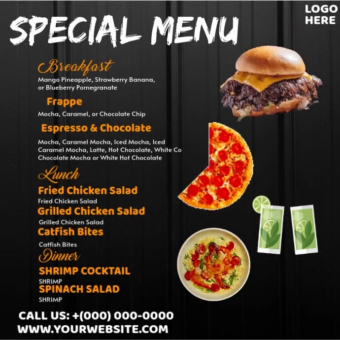 Special Food Menu Instagram Ad Template | PosterMyWall