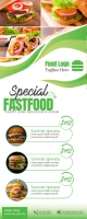 Special Food Menu Cartel enrollable de 2 × 5 pulg. template