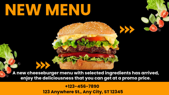 Special Food Menu Digital Display (16:9) template