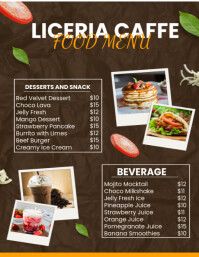 Special Food Menu  Flyer Volante (Carta US) template