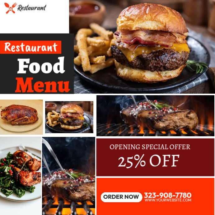 Plantilla de Special Food Menu Offer | PosterMyWall