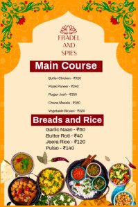 Special Food Menu  Poster template