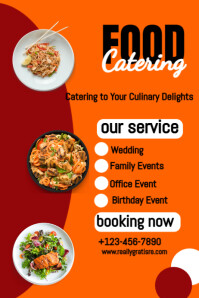 Red List-based Restaurant Food Menu Template A2 | PosterMyWall