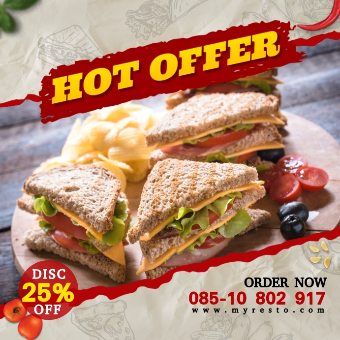 Copy of Special Food Restaurant Promo Template | PosterMyWall