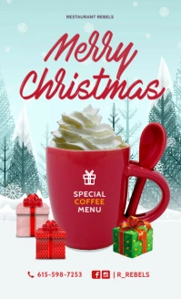 Blue & Red Christmas Template US Legal