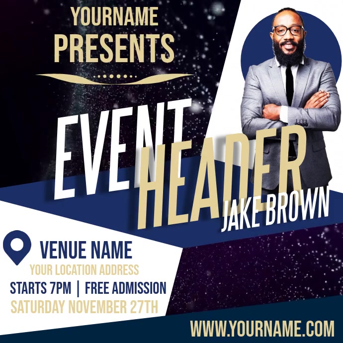 SPECIAL GUEST SPEAKER EVENT AD TEMPLATE PosterMyWall