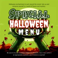 Special Halloween Menu Instagram-bericht template