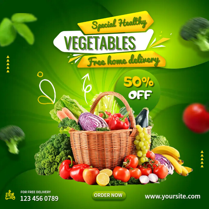 Special Healthy Vegetables Template | PosterMyWall
