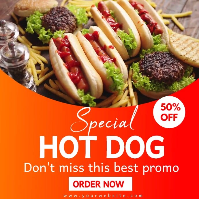 special hot dog template | PosterMyWall special hot dog template | PosterMyWall