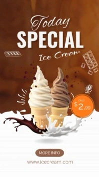 Special Ice Cream Historia de Instagram template