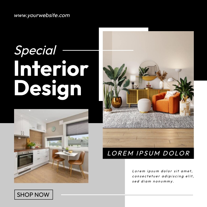 Copy of Special Interior Design Template | PosterMyWall