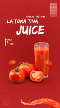 SPECIAL LA TOMA TINA JUICE Historia de Instagram template