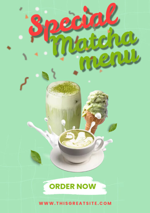 Special Matcha Menu Template | PosterMyWall
