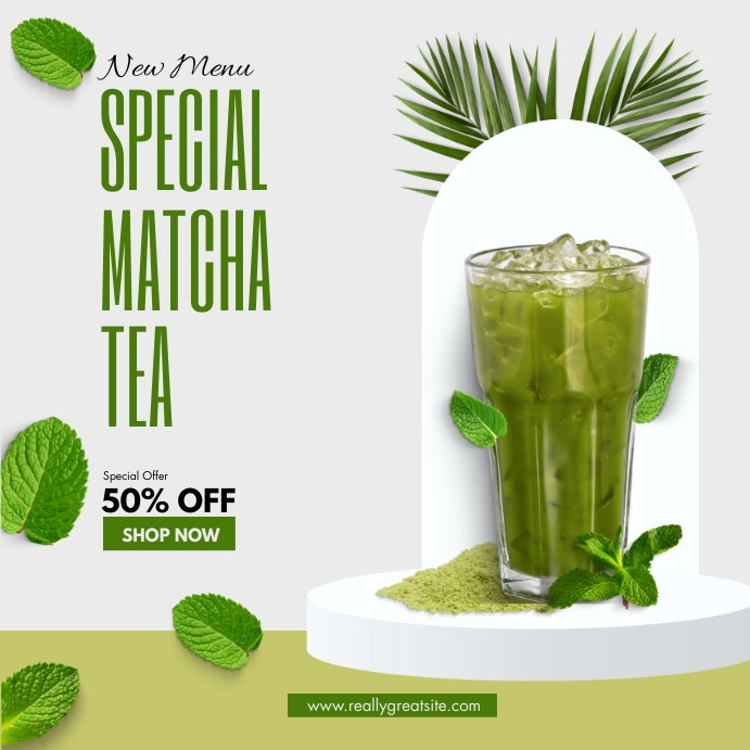 Matcha Promotion Plantilla de SPECIAL MATCHA TEA FLYERS | PosterMyWall