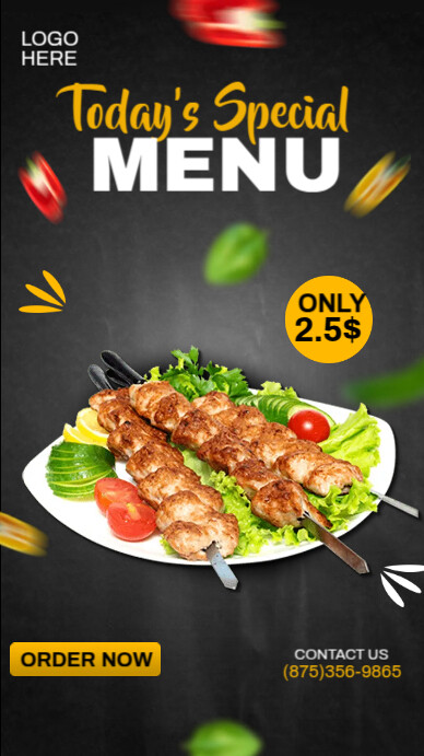 Menu Ad Example Special Menu Ads Template | PosterMyWall