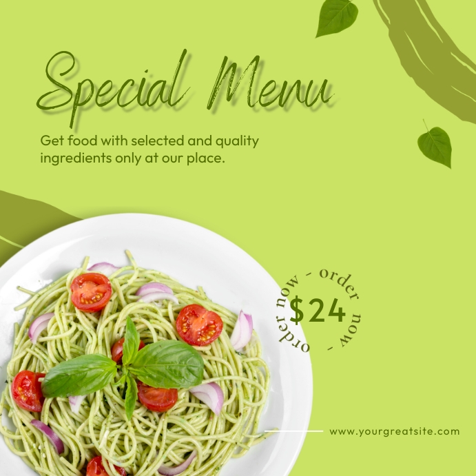 Special Menu Template PosterMyWall