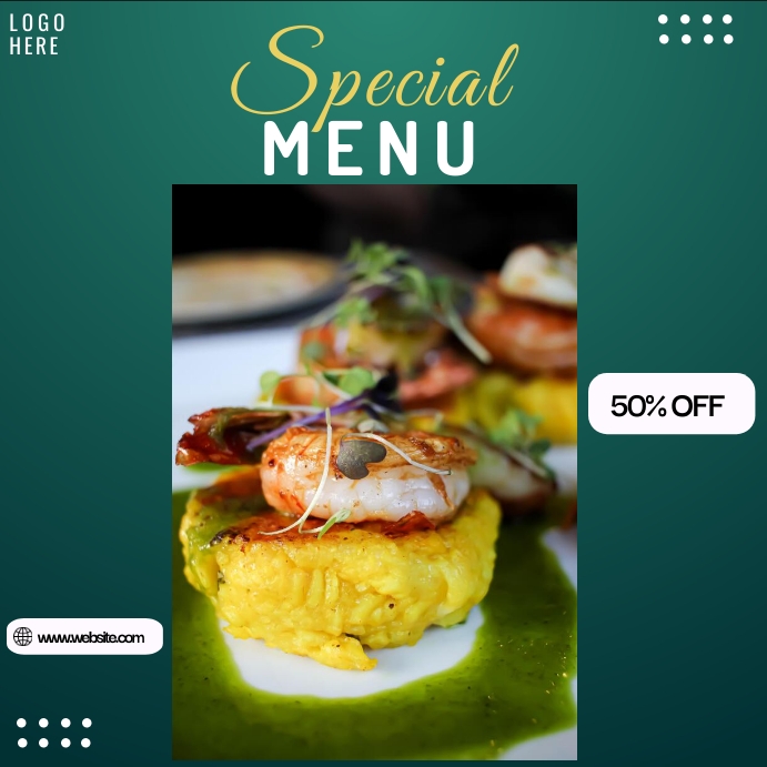 Special Menu Instagram-opslag template