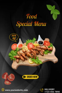 Food Menu Banner Template | PosterMyWall