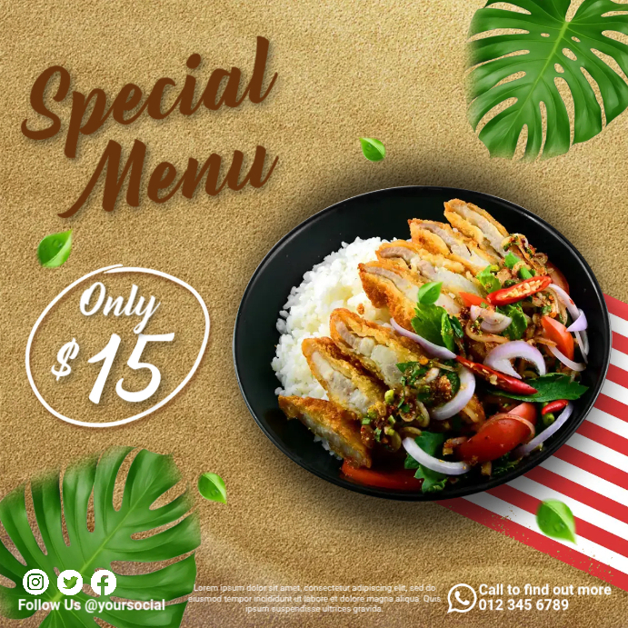 Sale Menu Copy of Special Menu Sale Ads | PosterMyWall