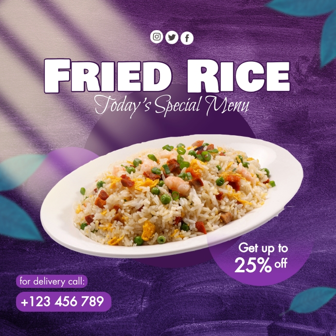 Special Menu Template Instagram Post