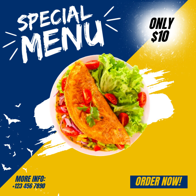 SPECIAL MENU.A Template | PosterMyWall