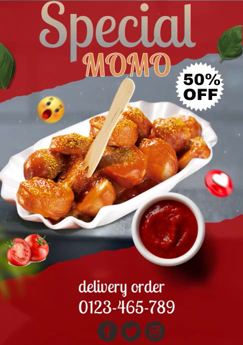 Special Momo Video A4 template