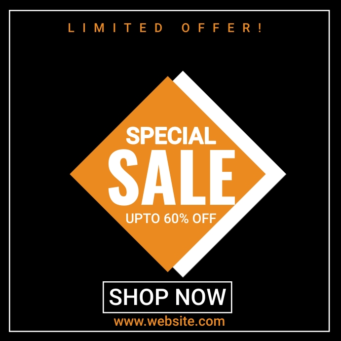 special offer flyer Instagram Post template