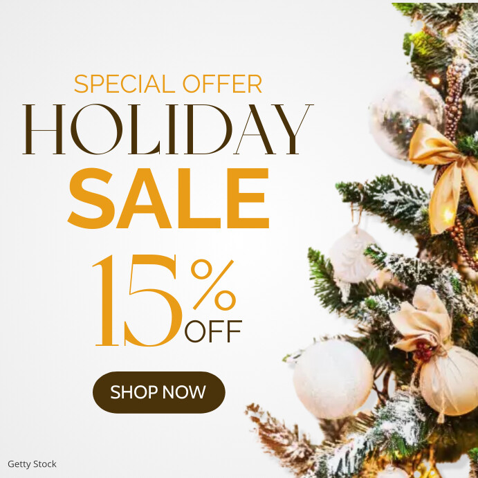 Copy of special offer holiday sale christmas tree | PosterMyWall