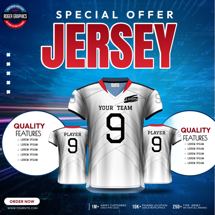 Special Offer Jersey Ads Template | PosterMyWall