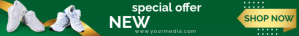 Green Special Offer Leaderboard Template