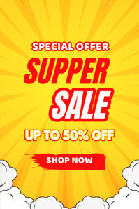 Special offer sale poster template