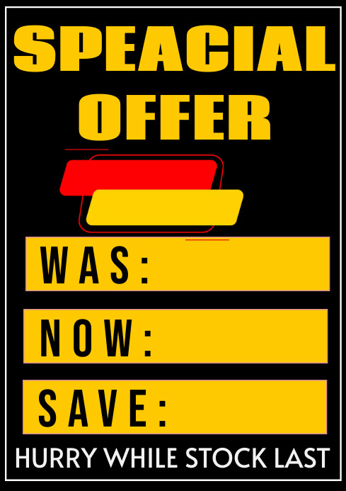 special offer sign Template | PosterMyWall