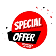 Special offer white square Carré (1:1) template