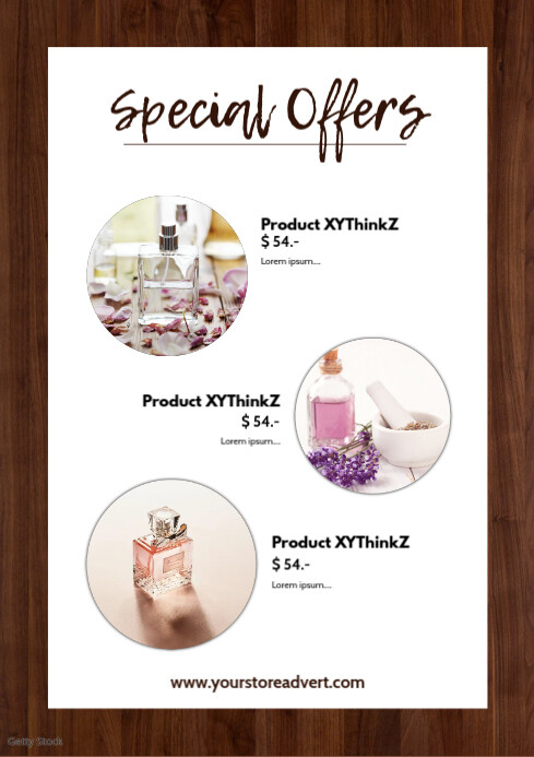 Special Offers Template Din Beauty Advert A4