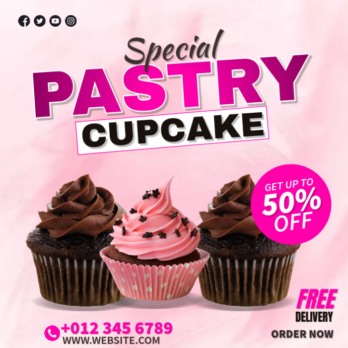 Special Pastry Cupcake Template | PosterMyWall