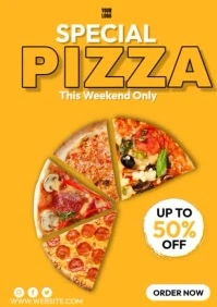 Special Pizza A4 template