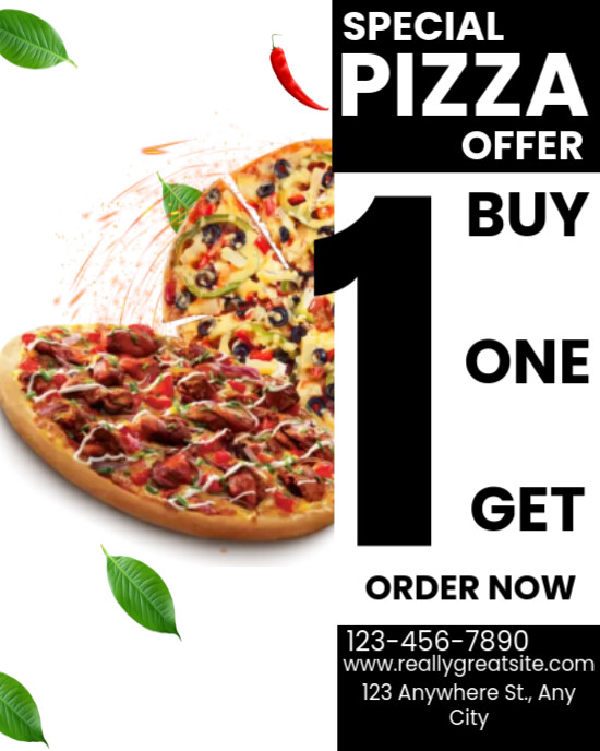 Special Pizza Offer Instagram Portrait template