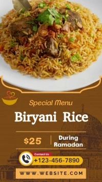 Special Ramadan Menu Instagram Reel template